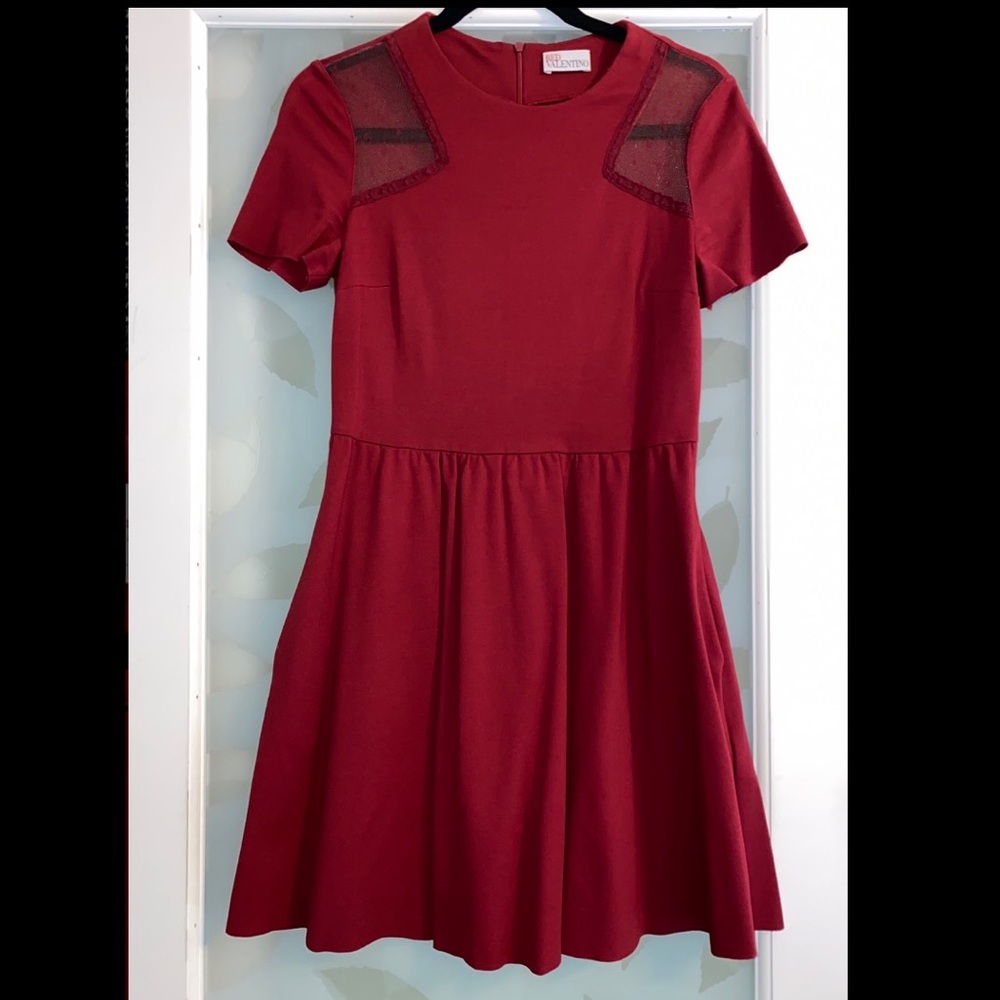 Red Valentino Short Sleeve Dress